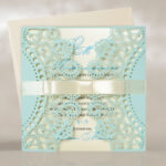 блакитні весільні запрошення