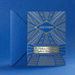 Blue Art Deco «З Новим Роком та Різдвом Христовим!»