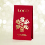 Листівка-календар Snowflake Red & Gold