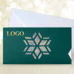 Elegant Snowflake Green