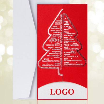 International Greetings Red & Silver