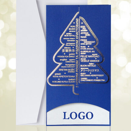 International Greetings Royal Blue & Gold