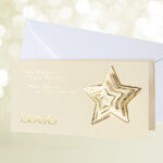 Christmas Star Ivory & Gold