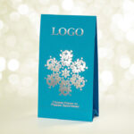 Листівка-календар Snowflake Blue & Silver