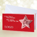 Christmas Star Red & Silver