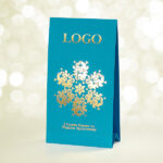 Листівка-календар Snowflake Light Blue