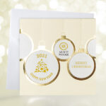 Christmas balls Ivory