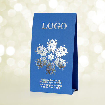 Листівка-календар Snowflake Blue