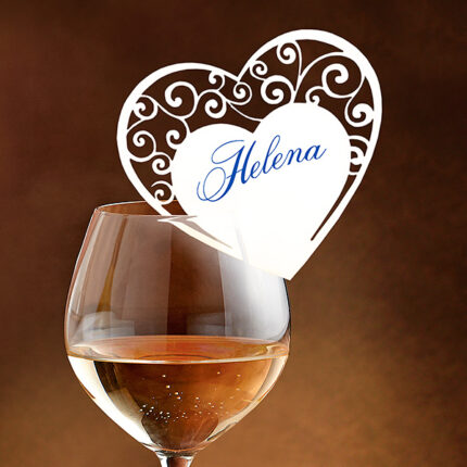 Heart Filigree - White