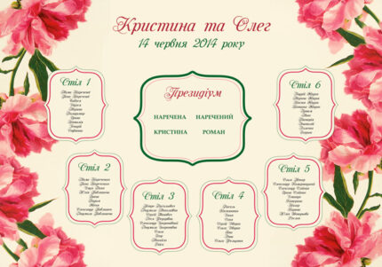 План. Півонії