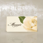Place Card Cream Rose