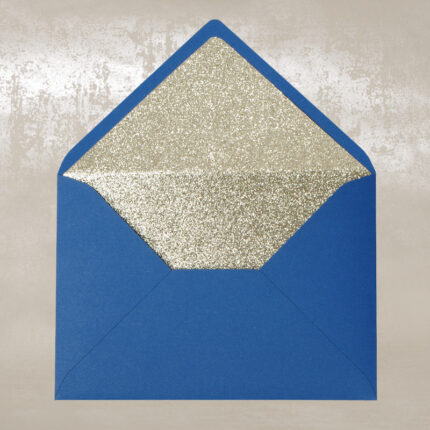 Конверт синій с золотим 188х134